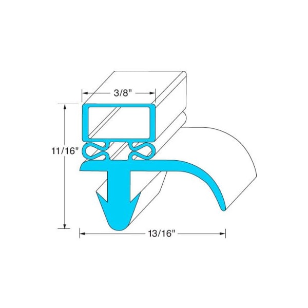 Allpoints 741303 Door Gasket 27" X 28 3/4"